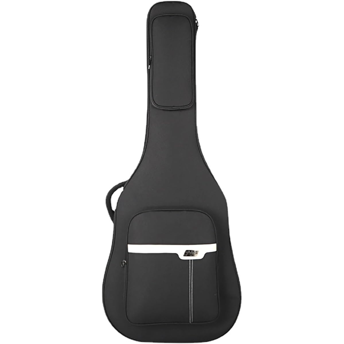 Guitar Case Lightweight Gig Bag Portable Guitar Bag Folk Thick Guitar Backpack Bag Cover Musical Instrument Bag (Color: Black, Size: 40/41inch)