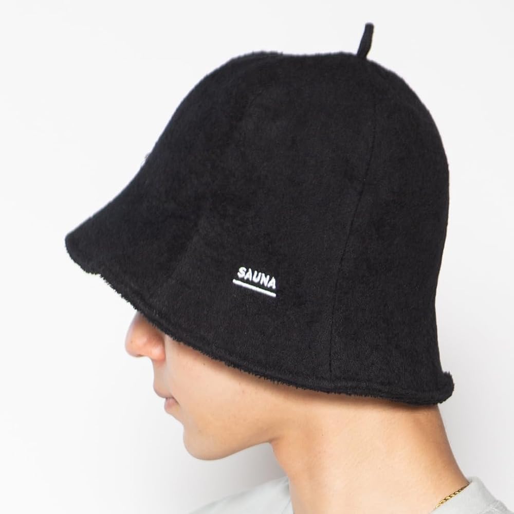 [14+ ICHIYON PLUS] Sauna Hat, Toweling, 100% Cotton, Water Absorbent, Men's, Women's, Sauna, Sauna Hat, Large, Sauna Goods, Washable, Bag Included, Sauna Hat ihat0544