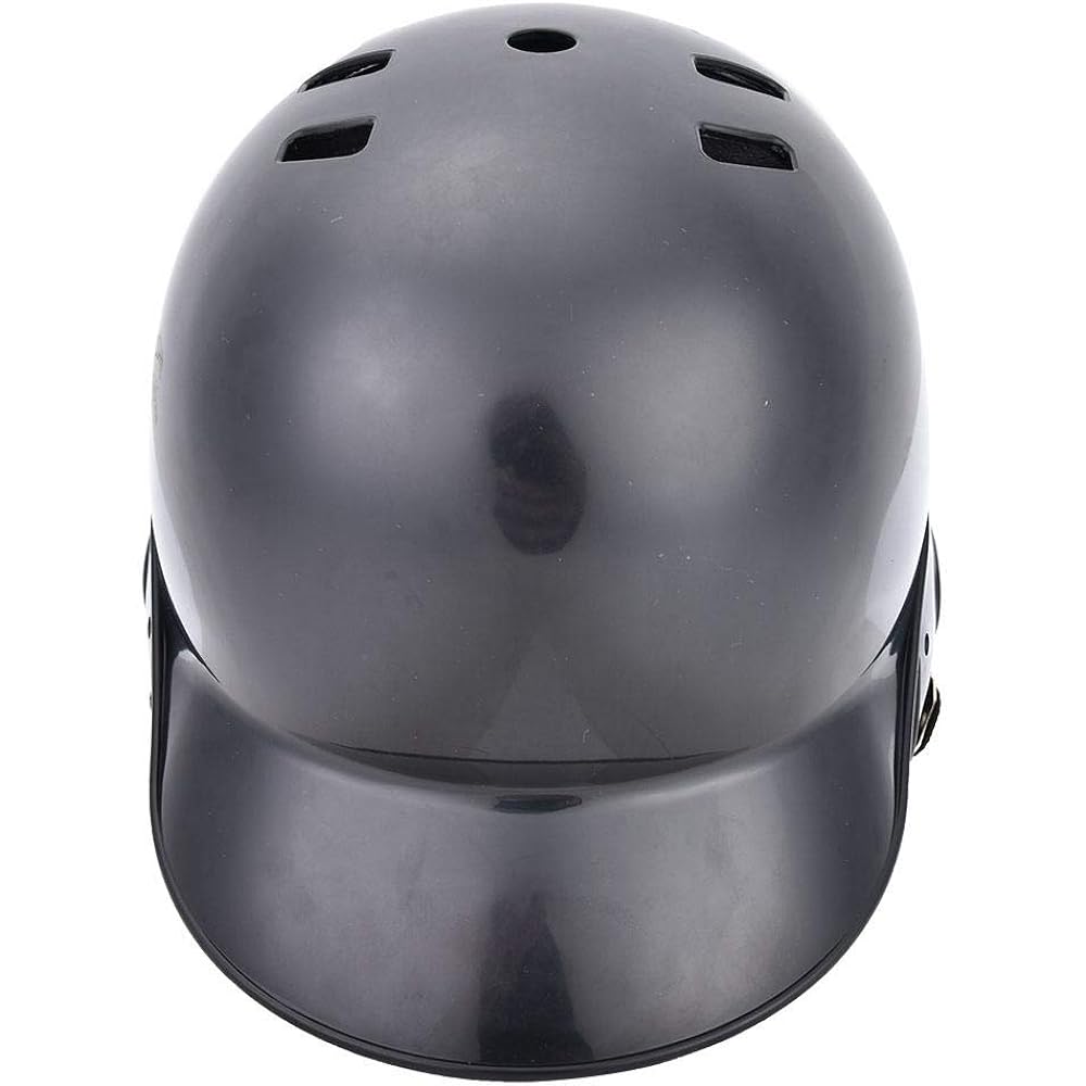 Baseball Batting Helmet, Sports Batting Helmet, ABS Black/Red/Blue with Sponge Batting Protective for Baseball Sports. Teenager (black) for adult children