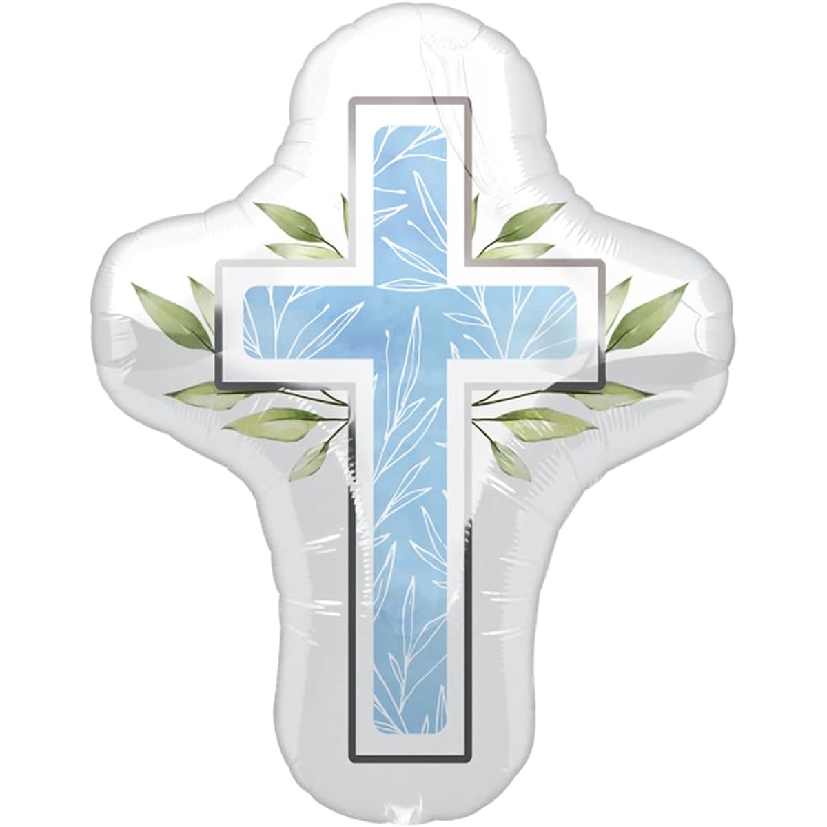 Blue Cross 28" Religious Foil Party Balloon