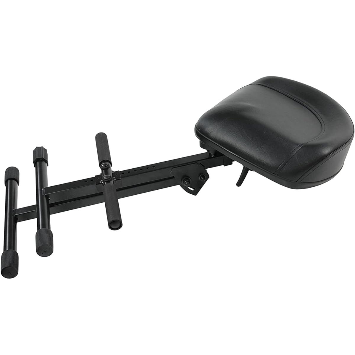 K&M Pneumatic Stool Seat: Synthetic Leather [14047] Color: Black