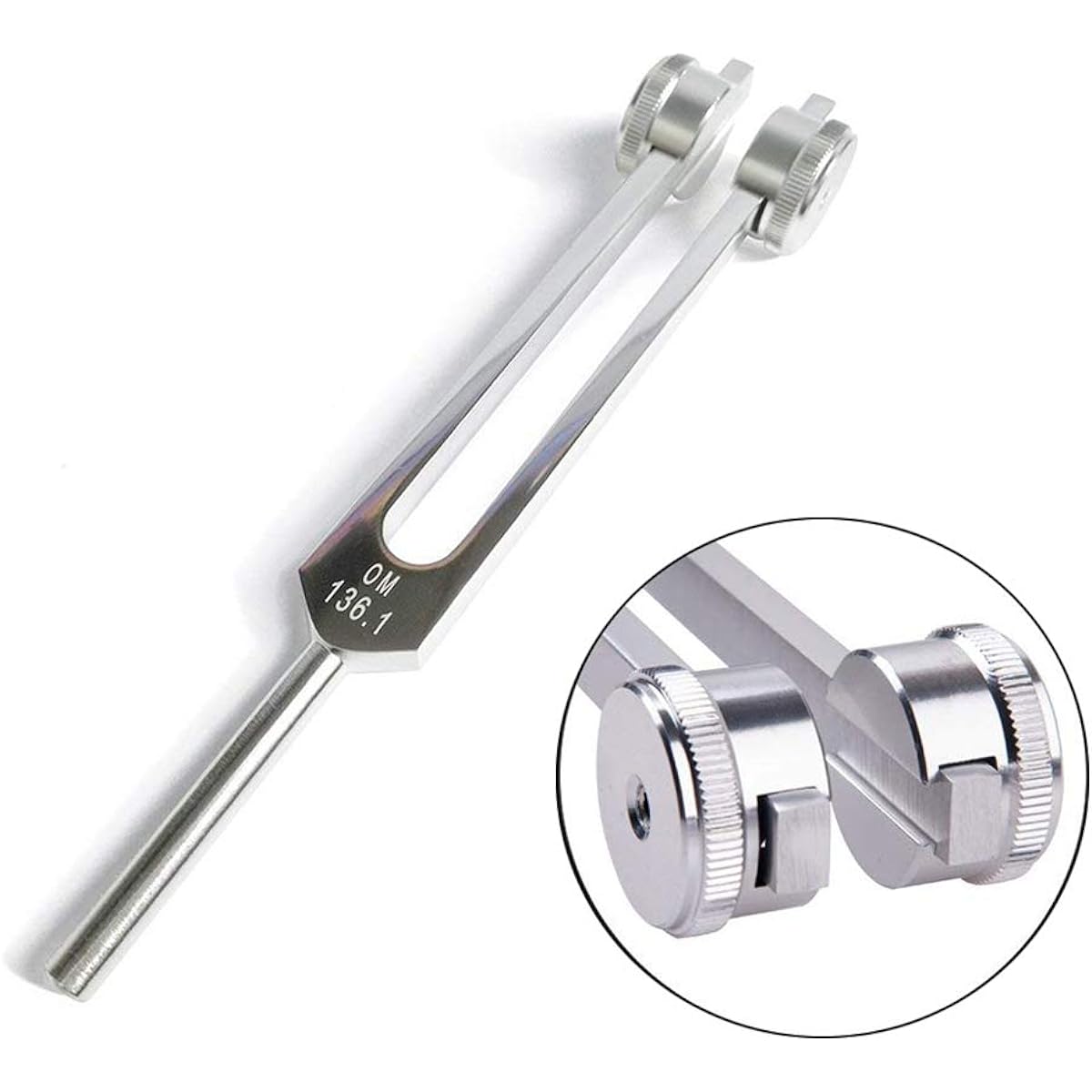 Tuning Fork OM 136.1 HZ Tuning Fork - Chakra Tuning Energy Fork Effective for Immune System and Circulation Heart Chakra Meditation Yoga Perfect Healing Instrument