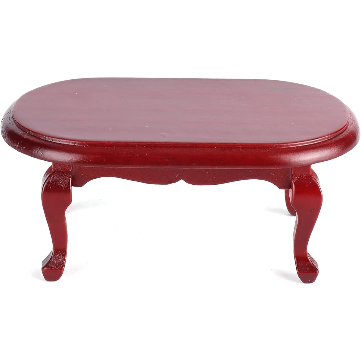 Agatige Miniature Dollhouse Tea Table 1:12 Dollhouse Wooden Coffee Table Living Room Tea Table Miniature Furniture Model(#2)