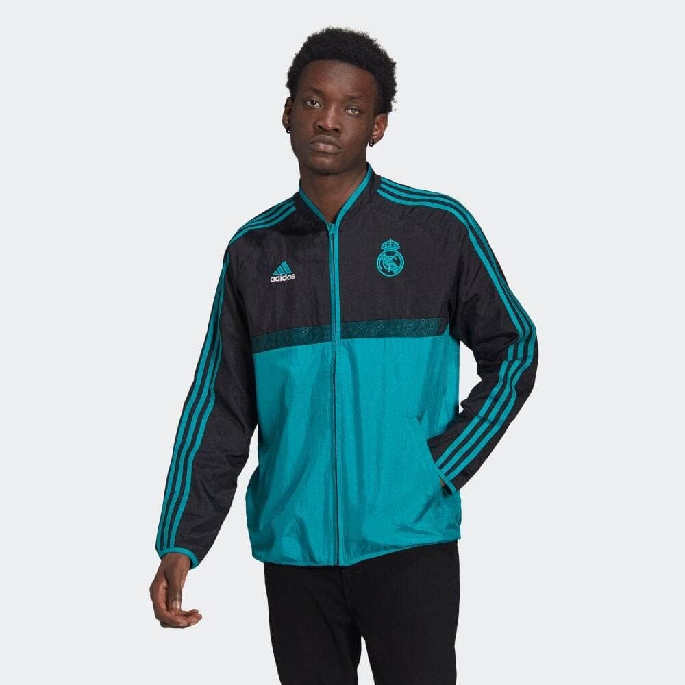 adidas Real Madrid Lined Mesh Woven Jacket Training Wear