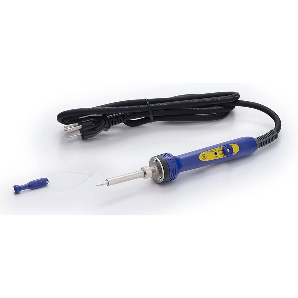 HAKKO Dial Temperature Control Soldering Iron 2-Pole Grounding Plug FX600-01