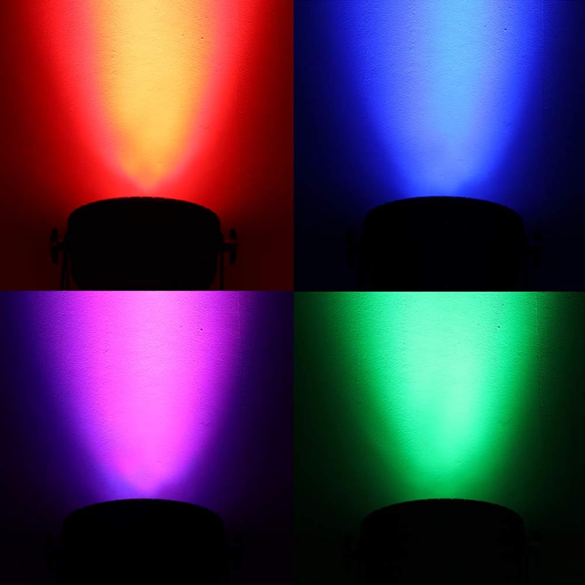 IMRELAX LED Par Light 18 Lights x 10W RGBW 4in1 Stage Light LED PAR CAN Ultra-thin Stage Lighting DMX Control Wedding Event Lighting