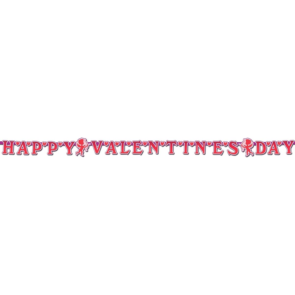 Beistle 77830 Happy Valentine's Day Streamer, 4-inch by 6-feet, 1 per package