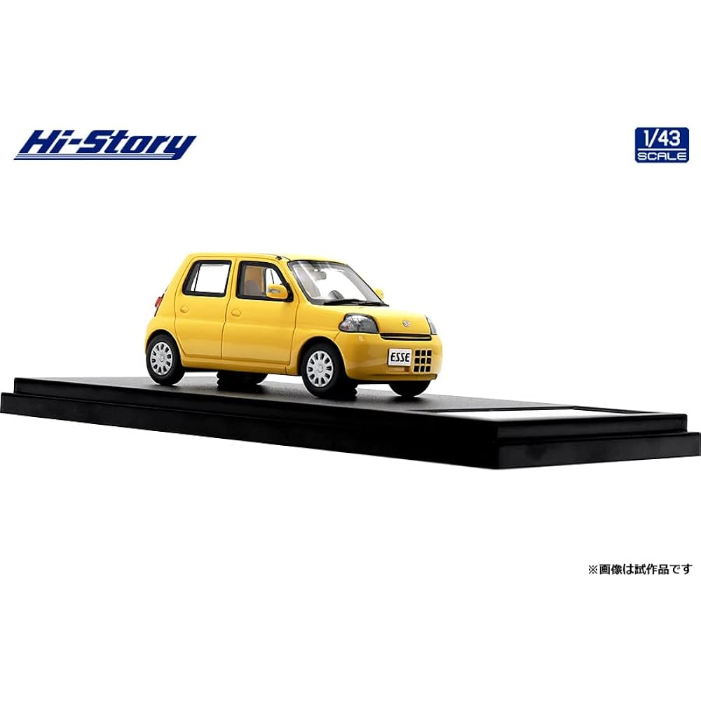 INTERALLIED Hi Story 1/43 Daihatsu ESSE X (2006) Sunshine Yellow Finished Product