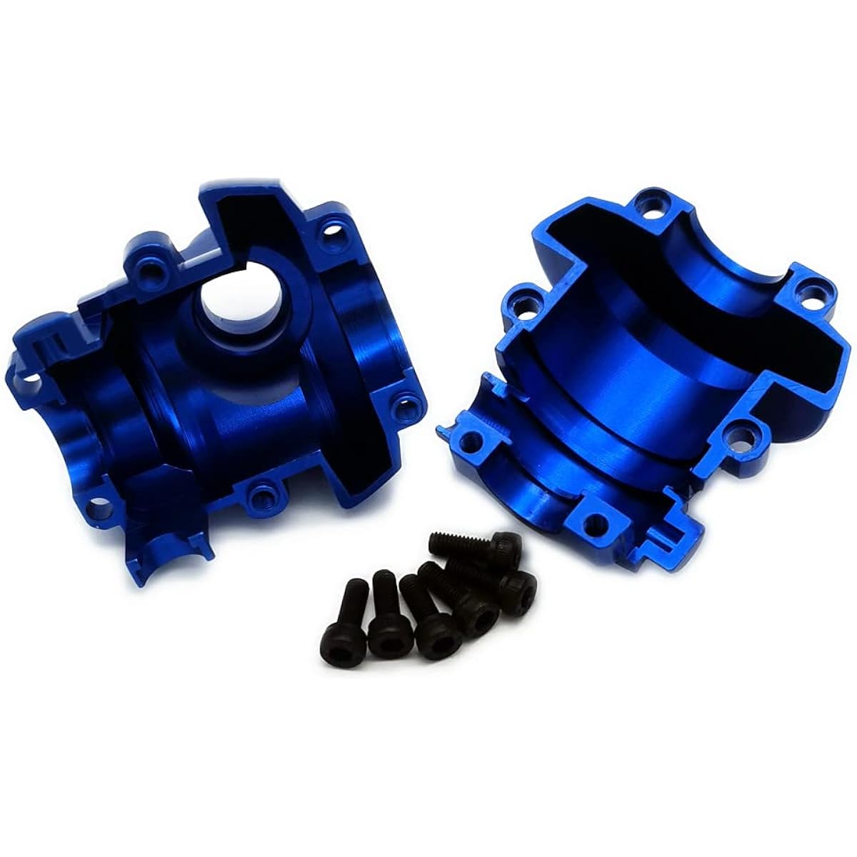 CrazyRacer Aluminum Outer Differential Case for 1/10 RC Car Summit 5680 Upgrade Parts - 1 Set Blue