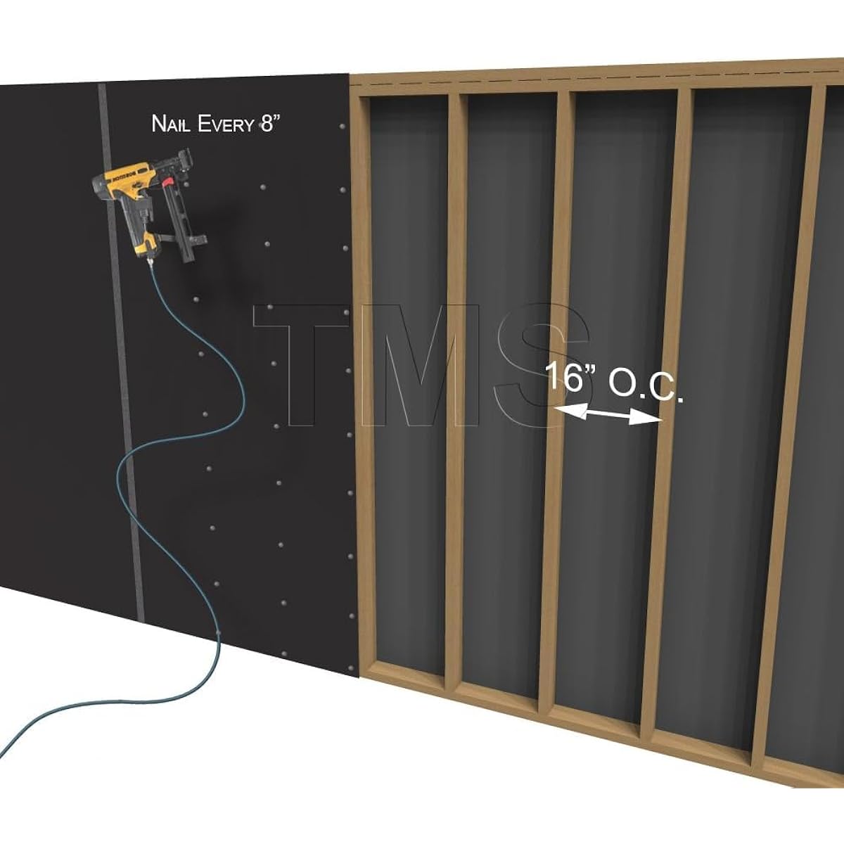 TMS Mass Load Vinyl Soundproofing 1 lb., MLV Soundproofing Wall Quiet Wall - Sound Insulating, Made in the USA
