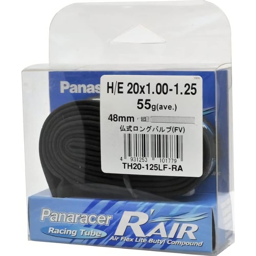 Panaracer Made in Japan Lightweight Tube R'AIR Size [20 x 1.00~1.25] Presta Valve 34mm / 48mm
