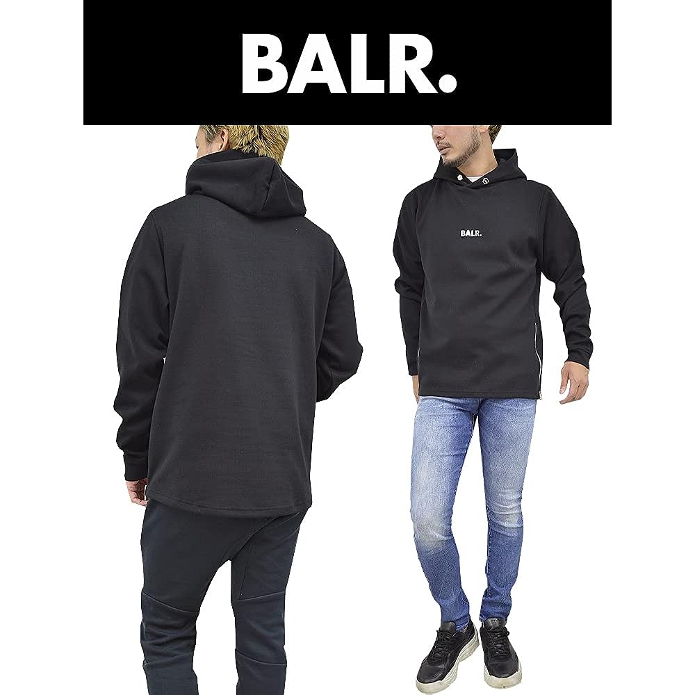 [Baller] BALR Hoodie B1261.1003 Q-Series Straight Classic Hoodie Men's Black
