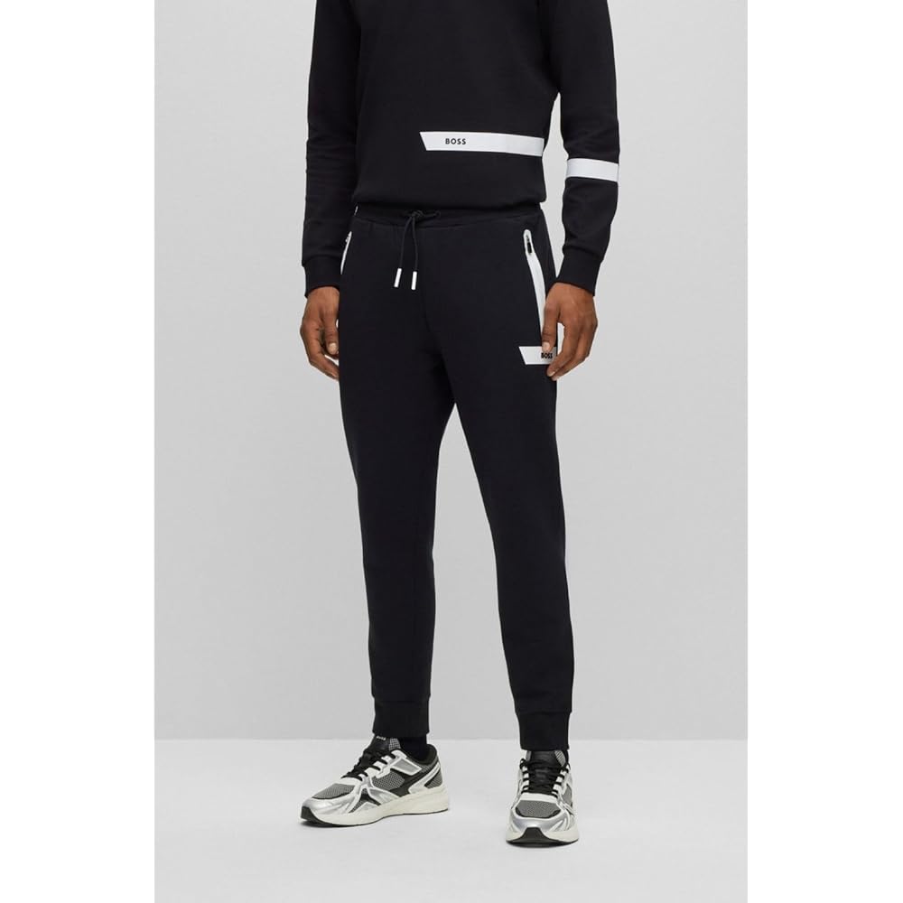 [Boss] Logo Line Cotton Blend Track Pants Men's