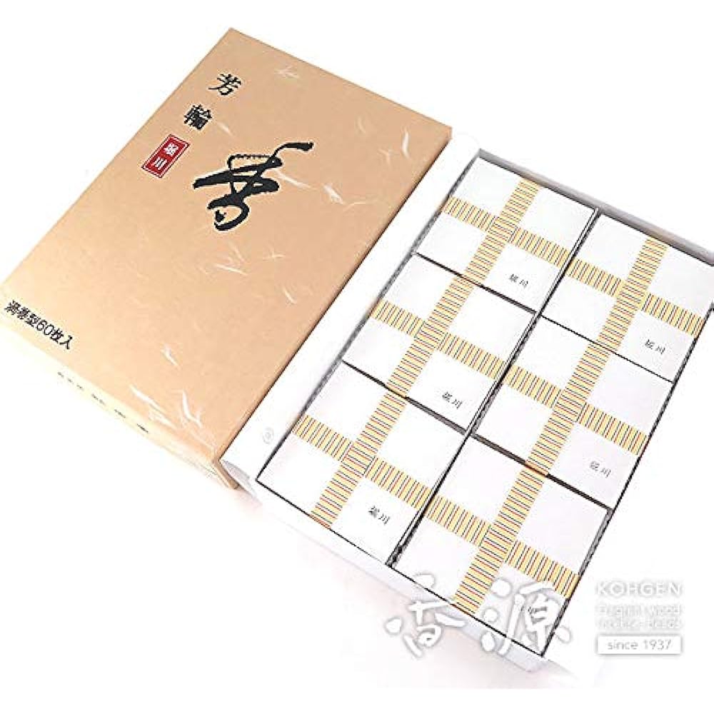 Shoeido Incense Yorin Horikawa Swirl Shape Value Pack of 60 Pieces