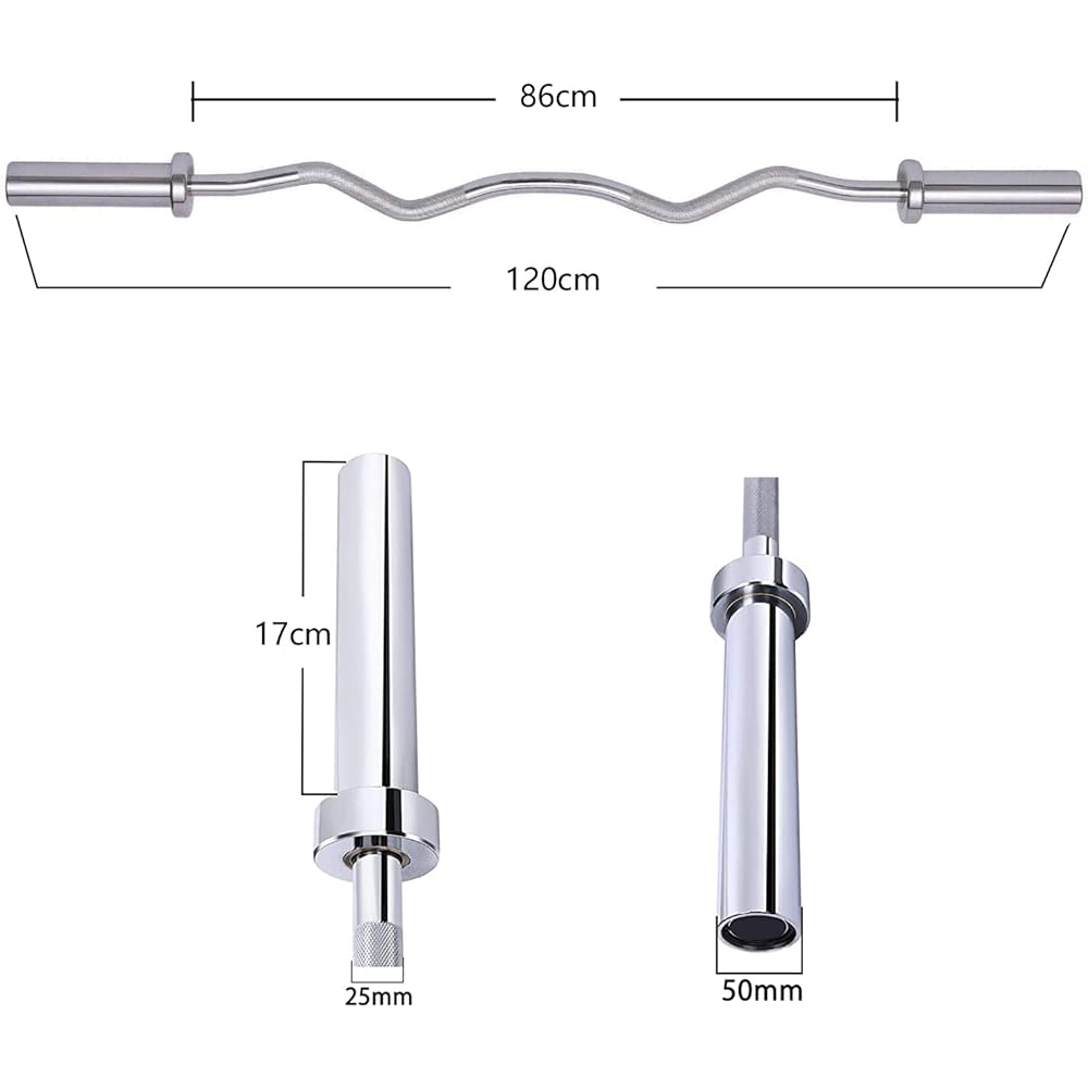 HAYATE Barbell Barbell Shaft (W Bar 120cm-50mm)