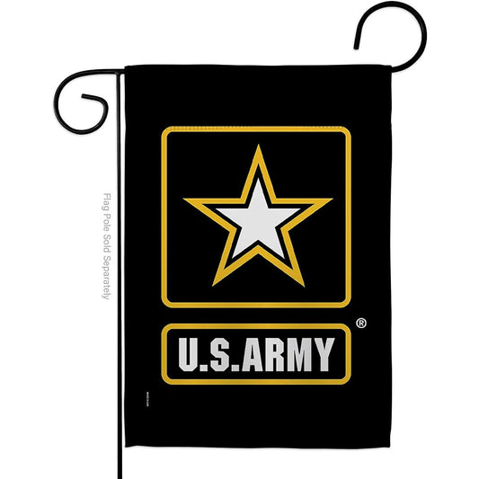12 x 18 US Army Star Double Sided 2ply Nylon Knit Garden Flag