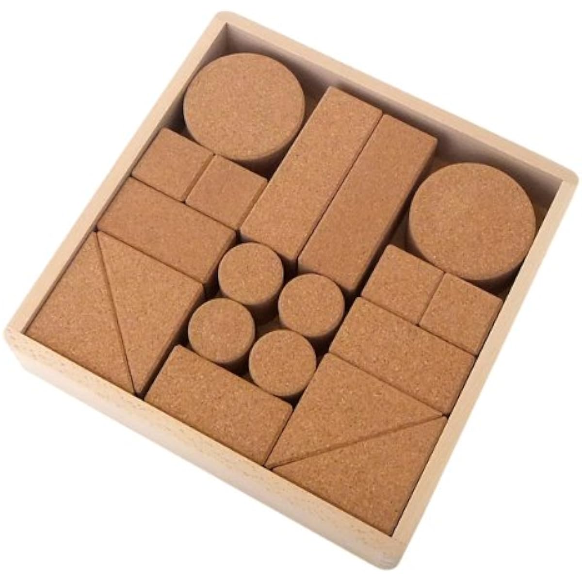 [Japanese wooden toys] Cork building blocks k38
