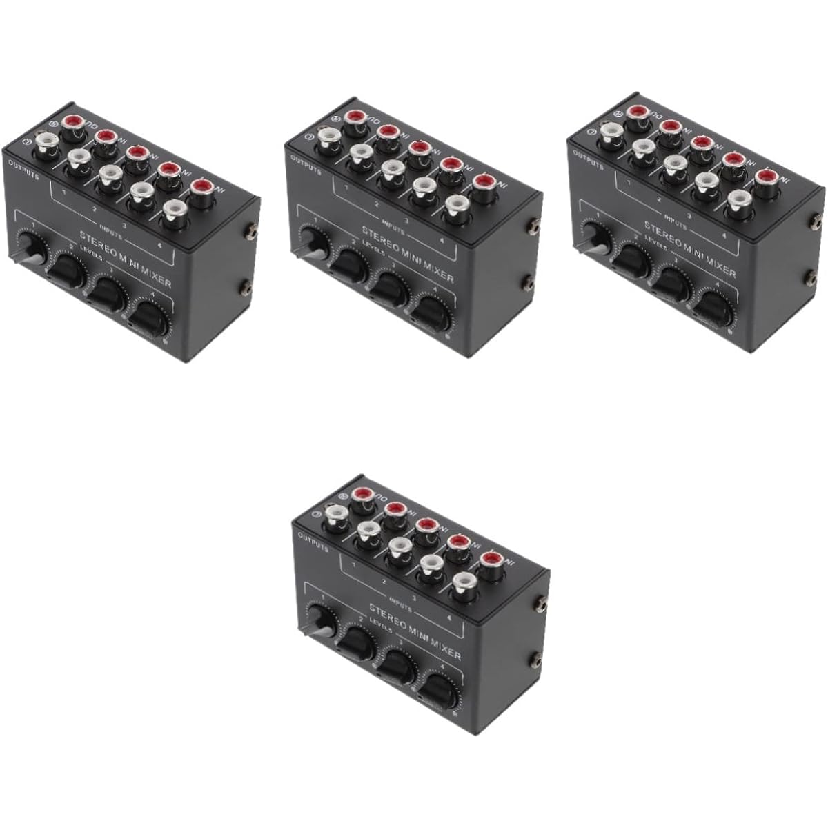 Vaguelly 4 4 Passive Mixer Mini Audio Mixer Sound Mixer Goxlr Mini Mixer Audio Portable Audio Mixer Mixer 4 M