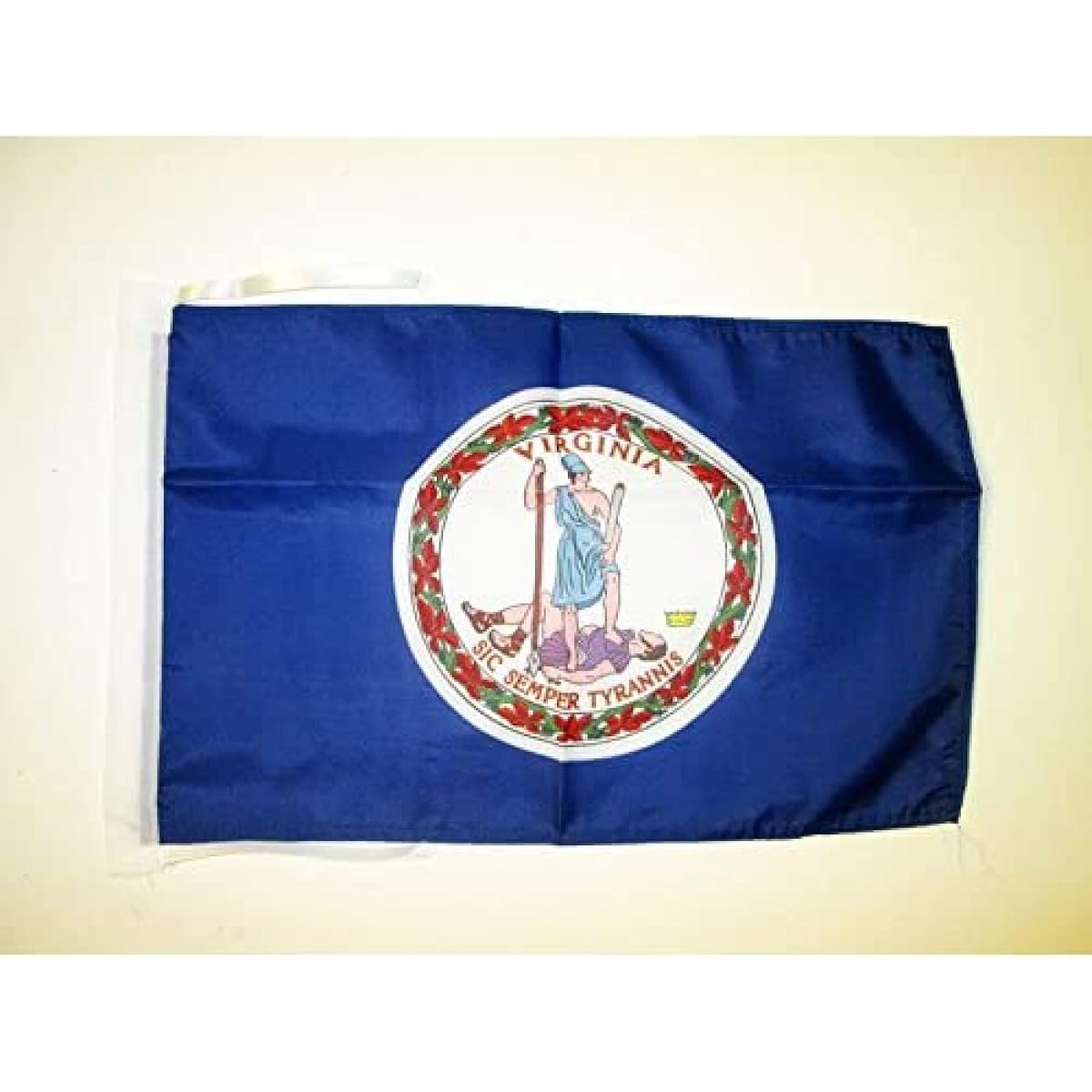 AZ FLAG Virginia State Flag 18" x 12" Cord - Virginia, USA Small Flag 30 x 45cm - Banner 18 x 12"