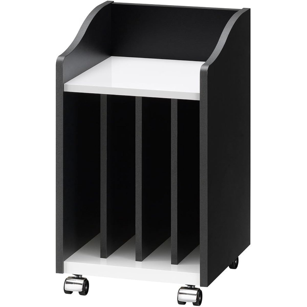Rack Piano Wagon Width 30cm with Casters Wooden Under-piano Storage