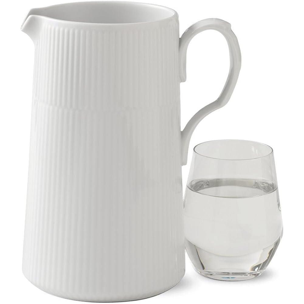 [Regular Imported Product] Royal Copenhagen White Fluted Jug 1500ml Wedding Gift 1020511