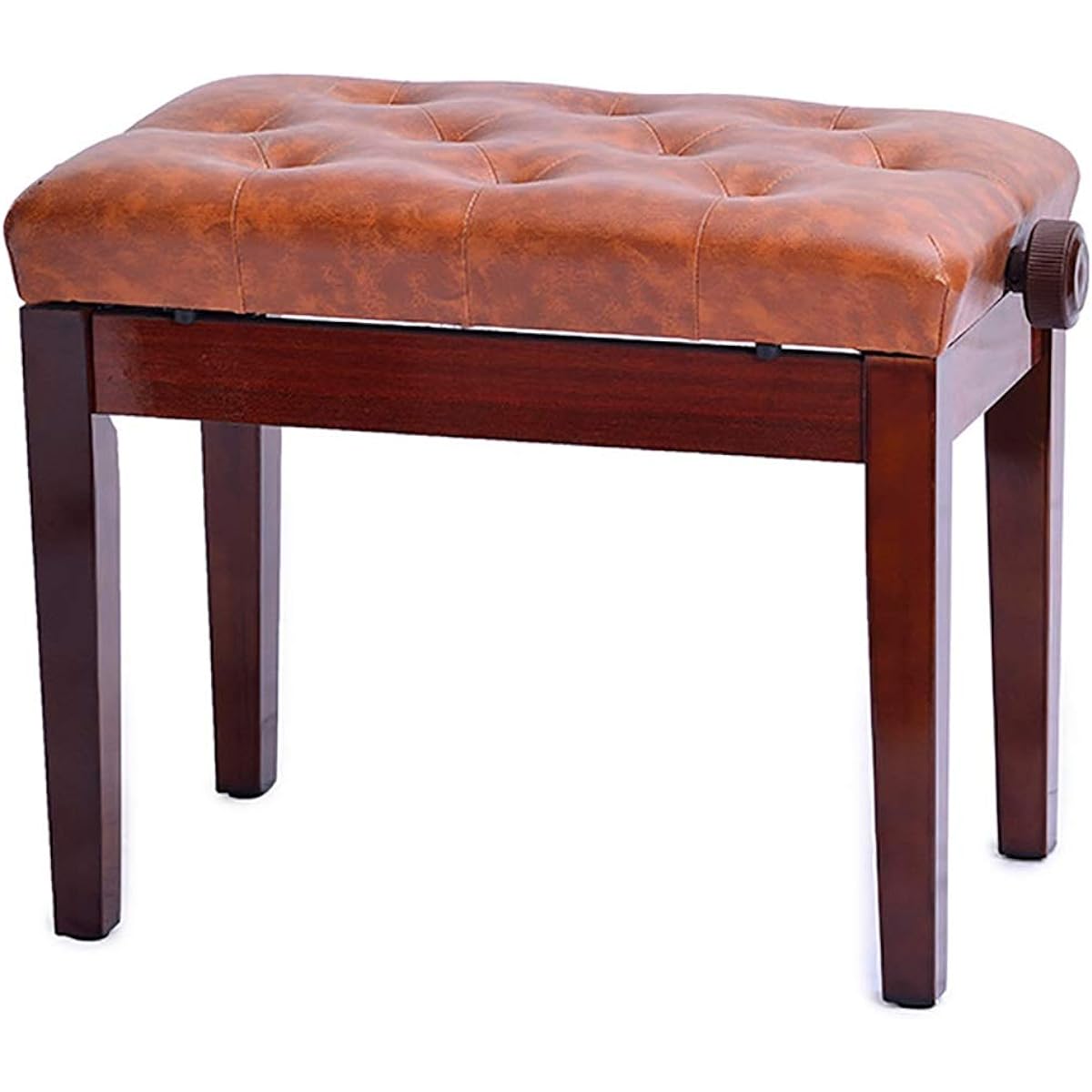 Piano bench Bookshelf lifting piano stool Guzheng stool with piano stool Solid wood single double Piano chair (Color: Teak, Size: 55x35x46cm)