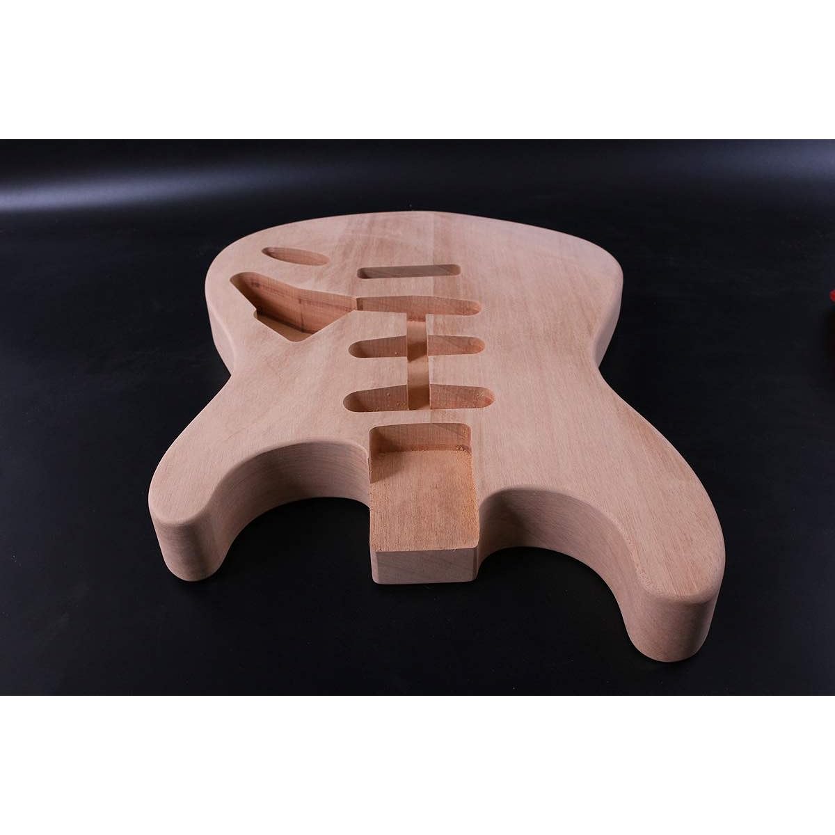 New Guitar Body Mahogany DIY Electric Guitar Replacement Strut Style SSS Unfinished