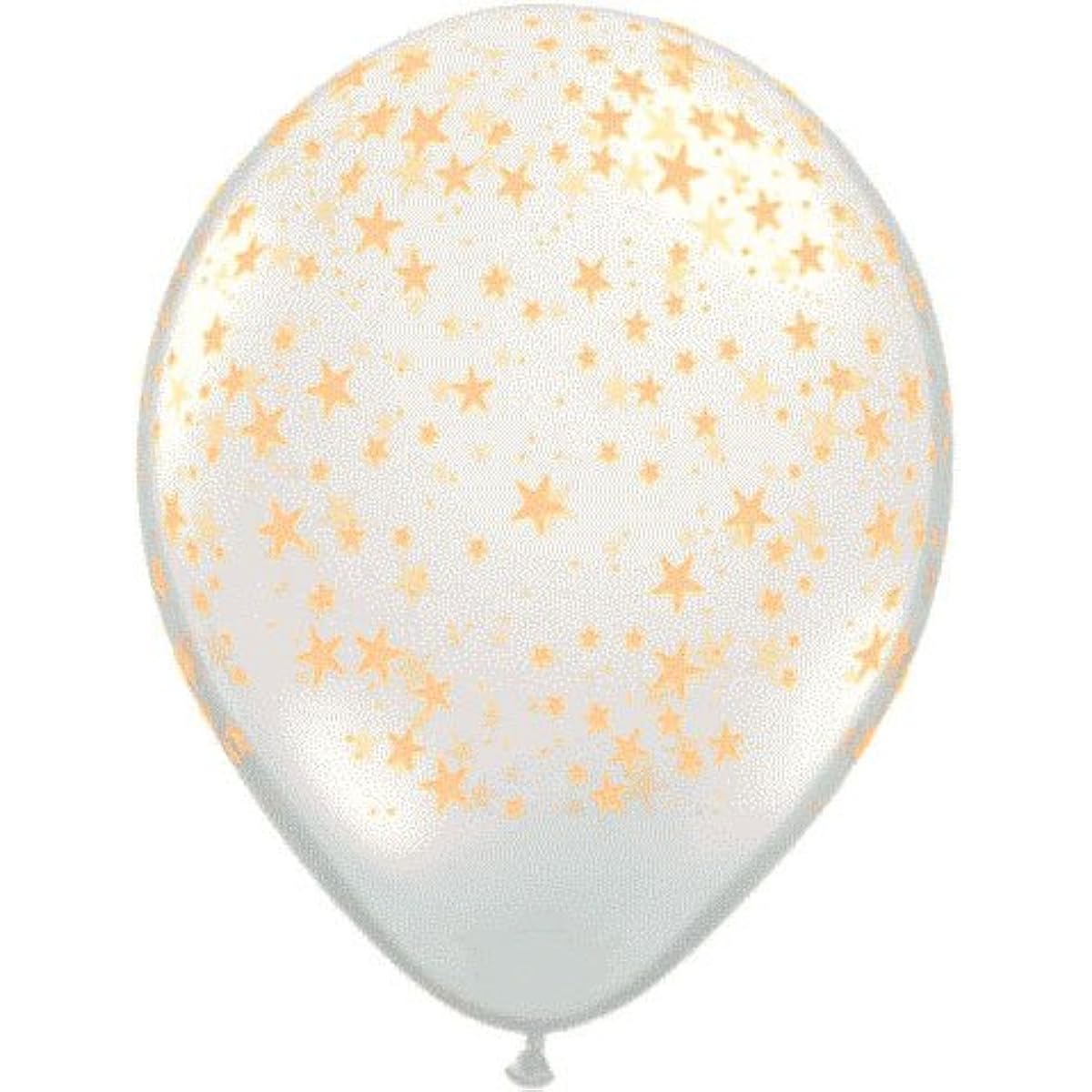Clear gold 11 inch perimeter star.