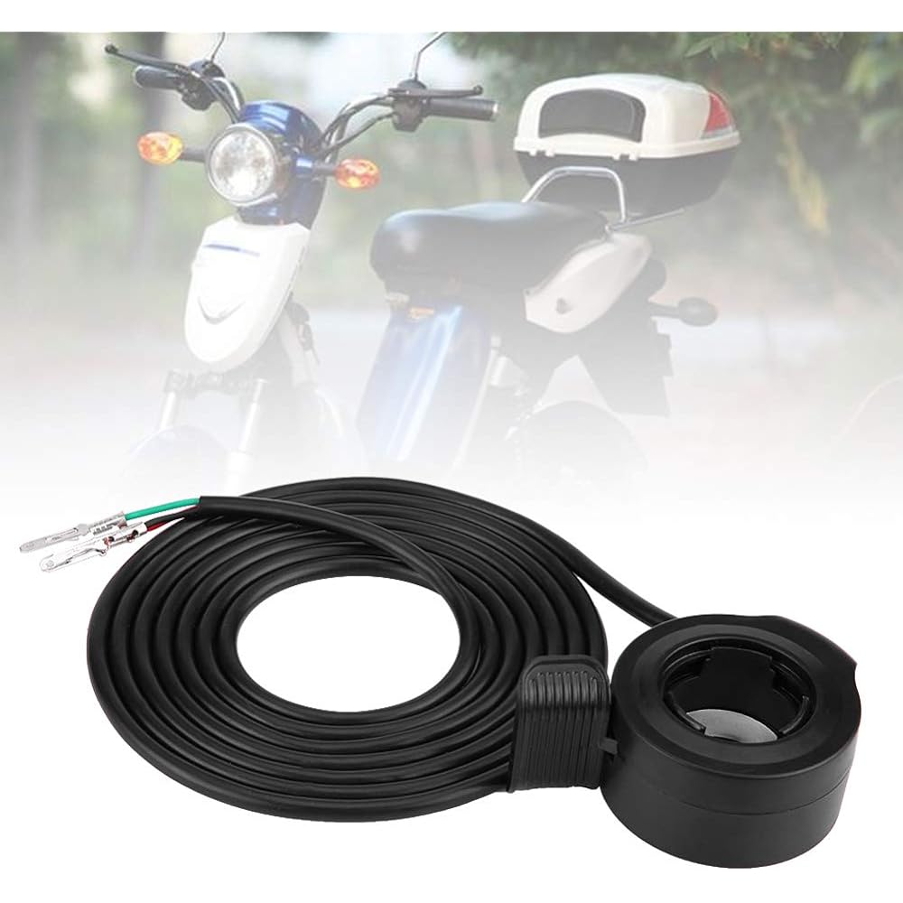 Qiilu Thumb Throttle Assembly Speed Control Assembly for Electric Bike Scooter 22mm 7/8 inch Replacement