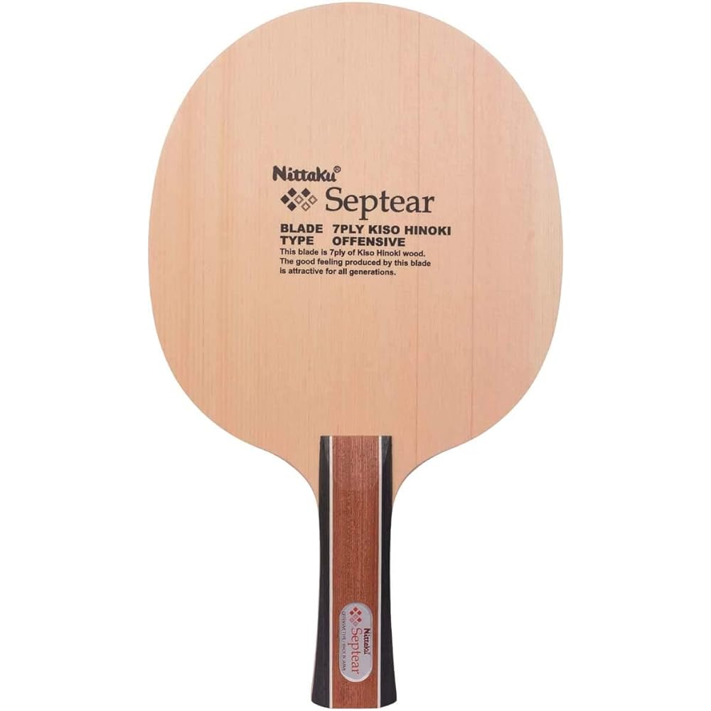 Nittaku Table Tennis Racket Septia Shakehand Attack 7 Pieces Plywood