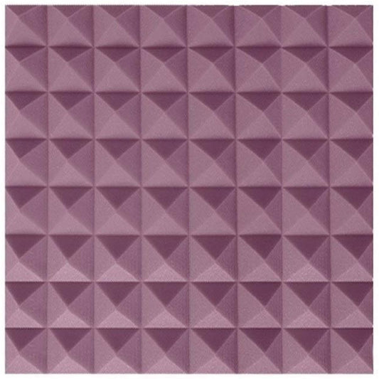 Anti-Noise Acoustic Foam Wedge Tiles, Home Studio Soundproofing Accessories, Household Foam Wall Panel Tiles (Grey) (Purple)