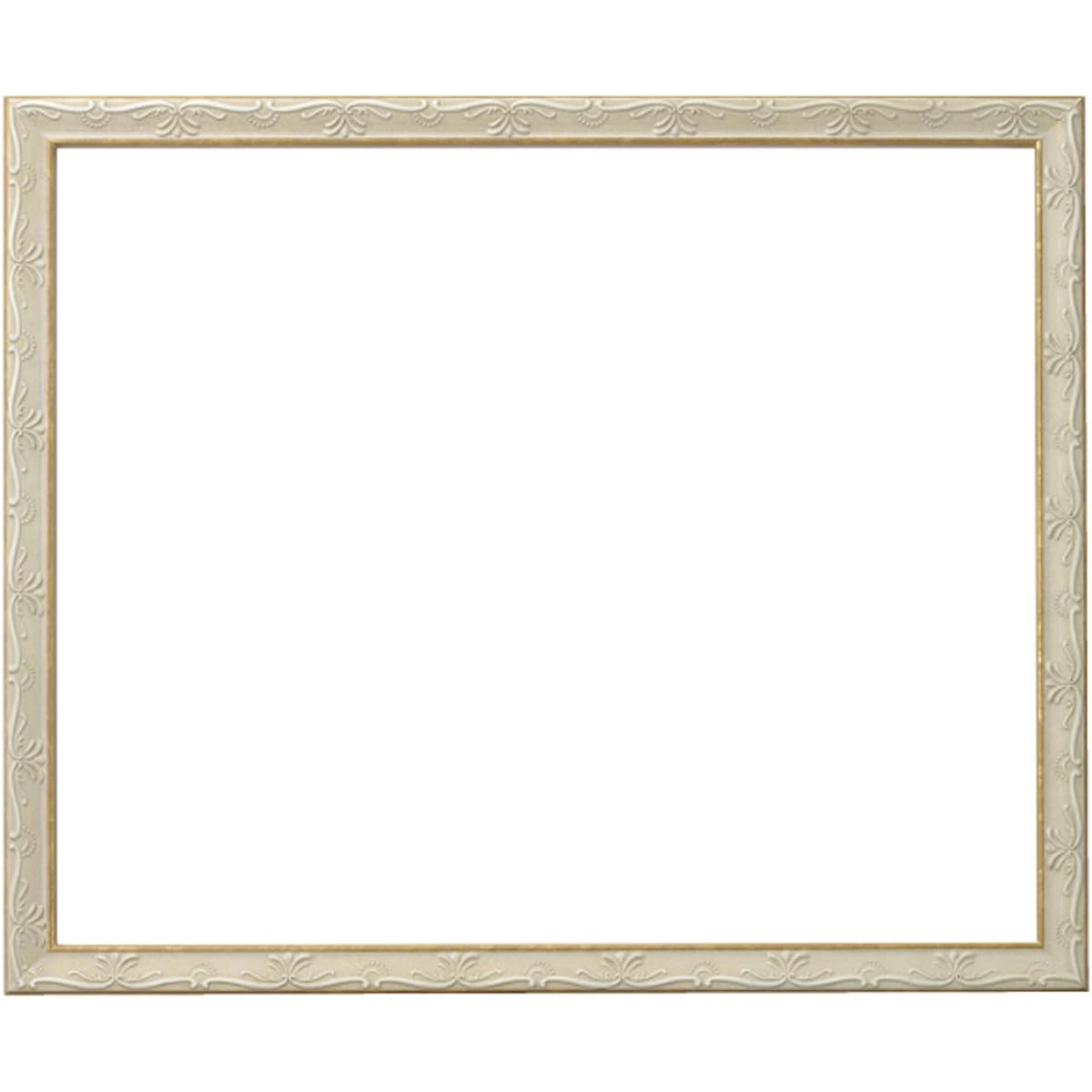 Larson-Juhl Nippon Picture Frame Vienna White/Gold Watercolor F4 Acrylic DB34173