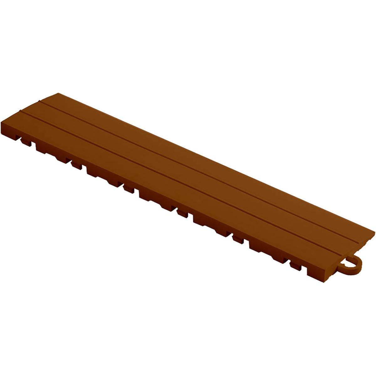 Speedway Peg Edges for Garage Floor Tile, 12" x 2.75", Brown, Set of 10