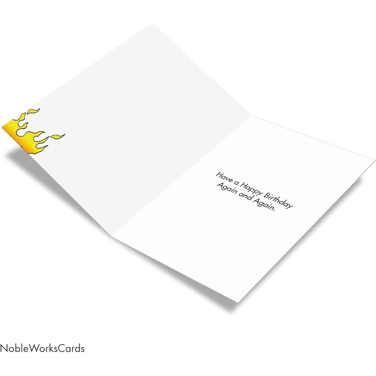 NobleWorks Trick Candle - Birthday Greeting Card with Envelope (4.63 x 6.75 inches) - C6067BDG
