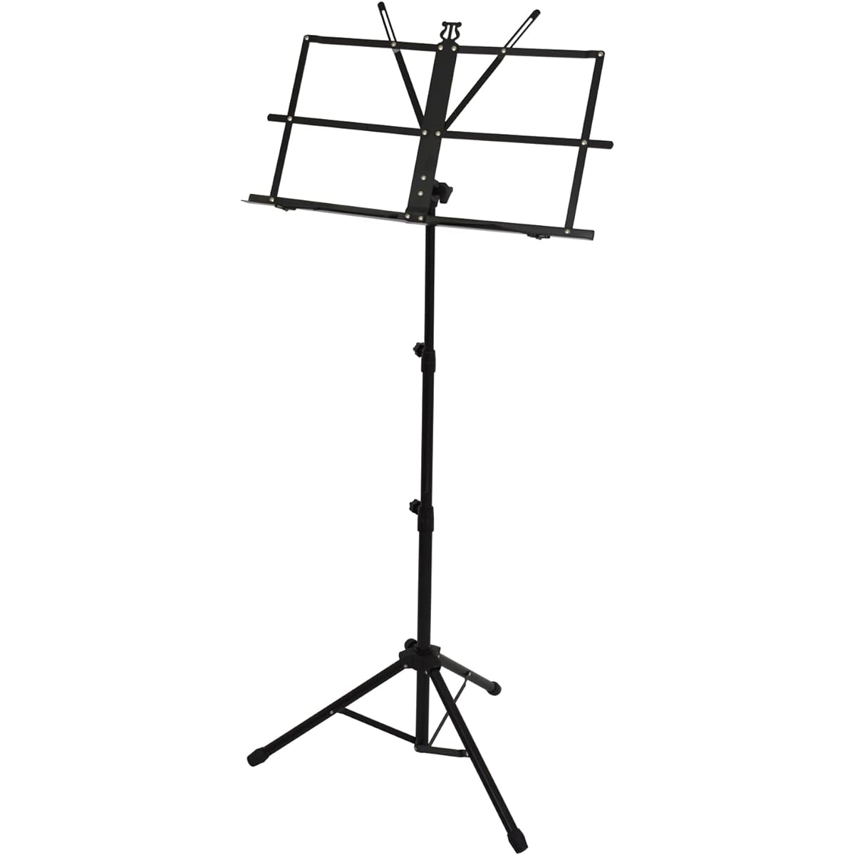 KC Kyoritz Music Stand Lightweight Steel Foldable MS-200J/BK Black x 20 Piece Set (Soft Case Included)