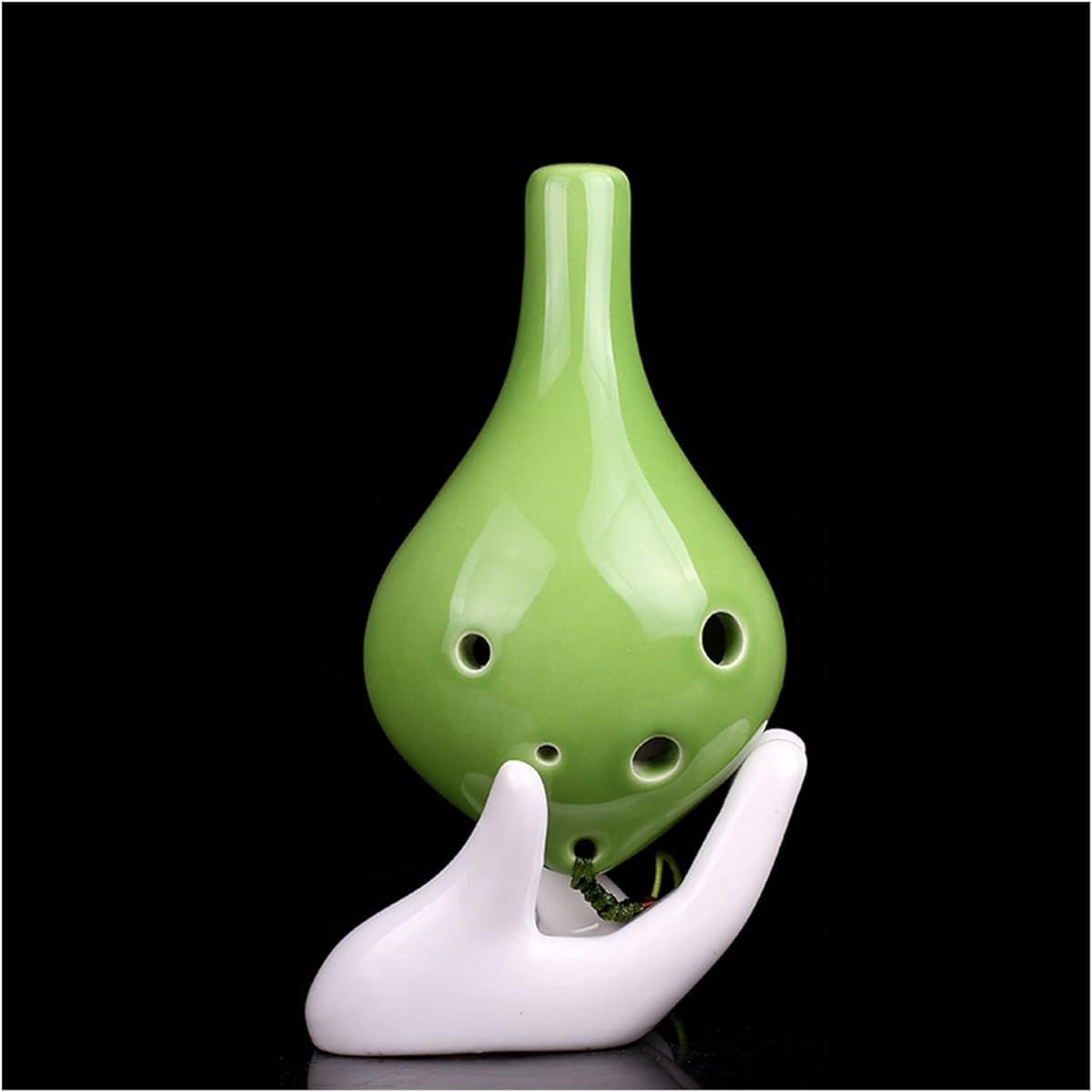 Long Mouth 6 Hole Alto C Tone Ceramic Ocarina Color Glaze 6 Hole AC Beginner Ocarina Musical Instrument Ocarina Instrument (4)