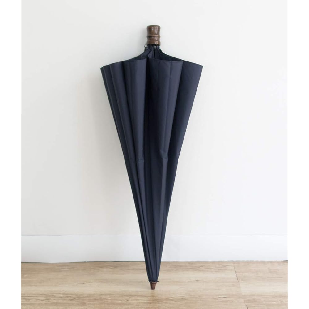 Made in Japan Miratore Folding 60cm 10 Ribs Large Handle Super Water Repellent Fabric 2 Tier Folding Umbrella Komiya Shoten