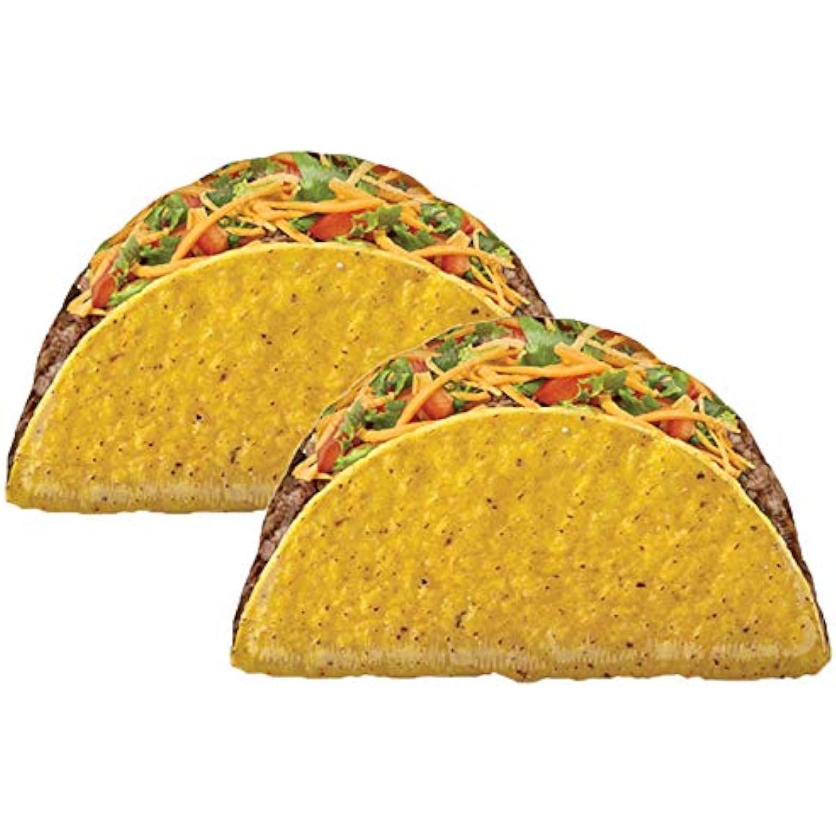 Set of 2 jumbo 32 inch realistic taco party balloons.