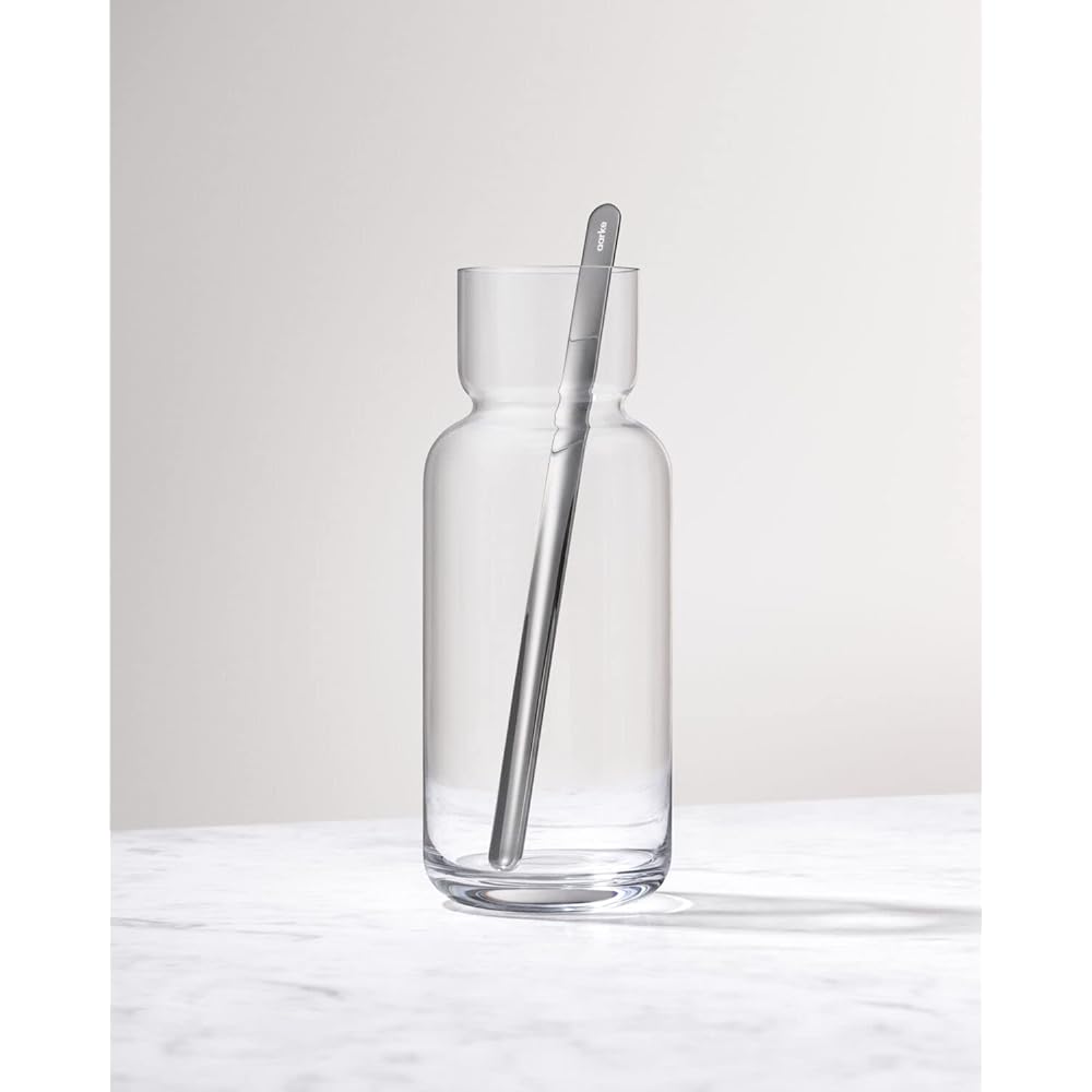 [Domestic genuine product] AARKE Glassware Nesting Carafe & Mixing Spoon [AARKE] Nesting Carafe & Mixing Spoon Capacity 1.1L Decanter Pitcher Muddler Made of High Quality Crystal Glass Stainless Steel Made in Sweden Scandinavian Design Sustainable Gift