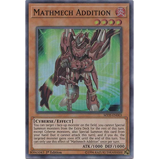 Mathmech Addition - MYFI-EN003 - Super Rare - First Edition