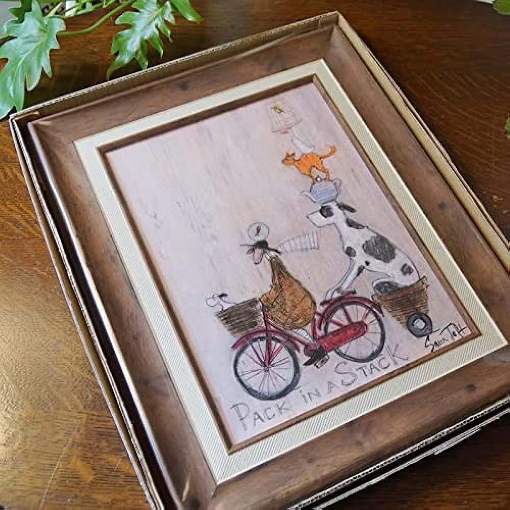 Sam Toft Pack in Stack Sam Toft Gel Processed Painting Interior Wall Hanging Painting Framed British Artist