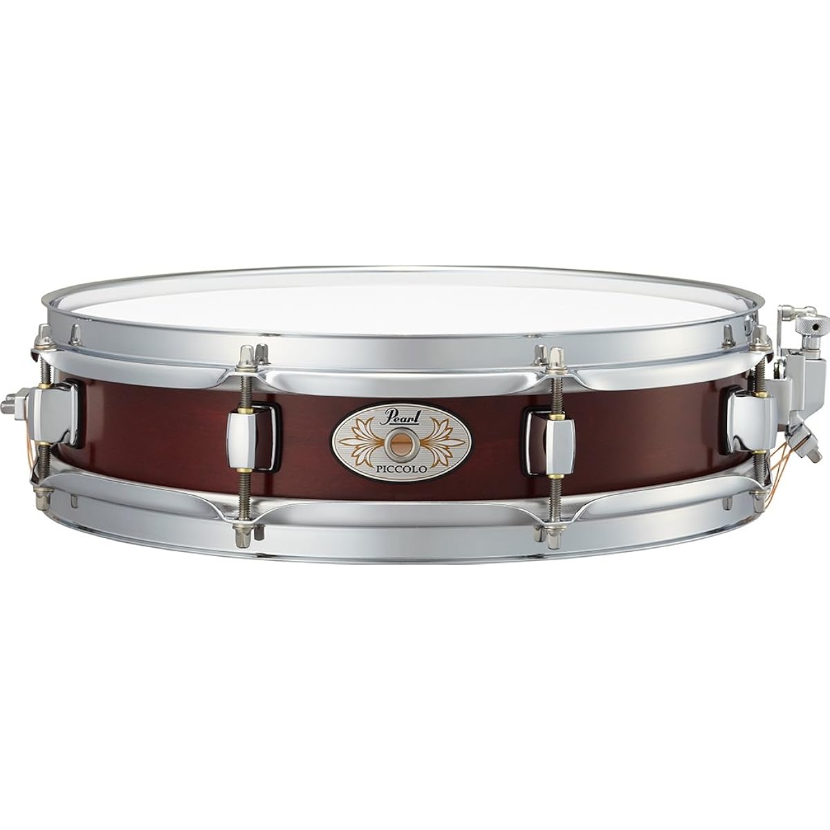 Pearl Piccolo Snare Drum M1330 No.383 Nature Wine Red