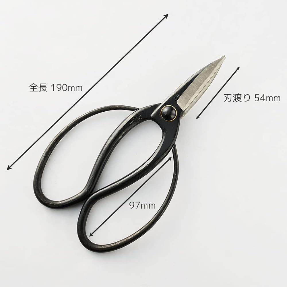 Aguri no Kura Geely Okubo scissors for professional use, boxed, made in Japan, made in Sanjo, Niigata Prefecture, handmade by blacksmiths, wooden scissors for plants, garden trees, flower arrangements, and bonsai