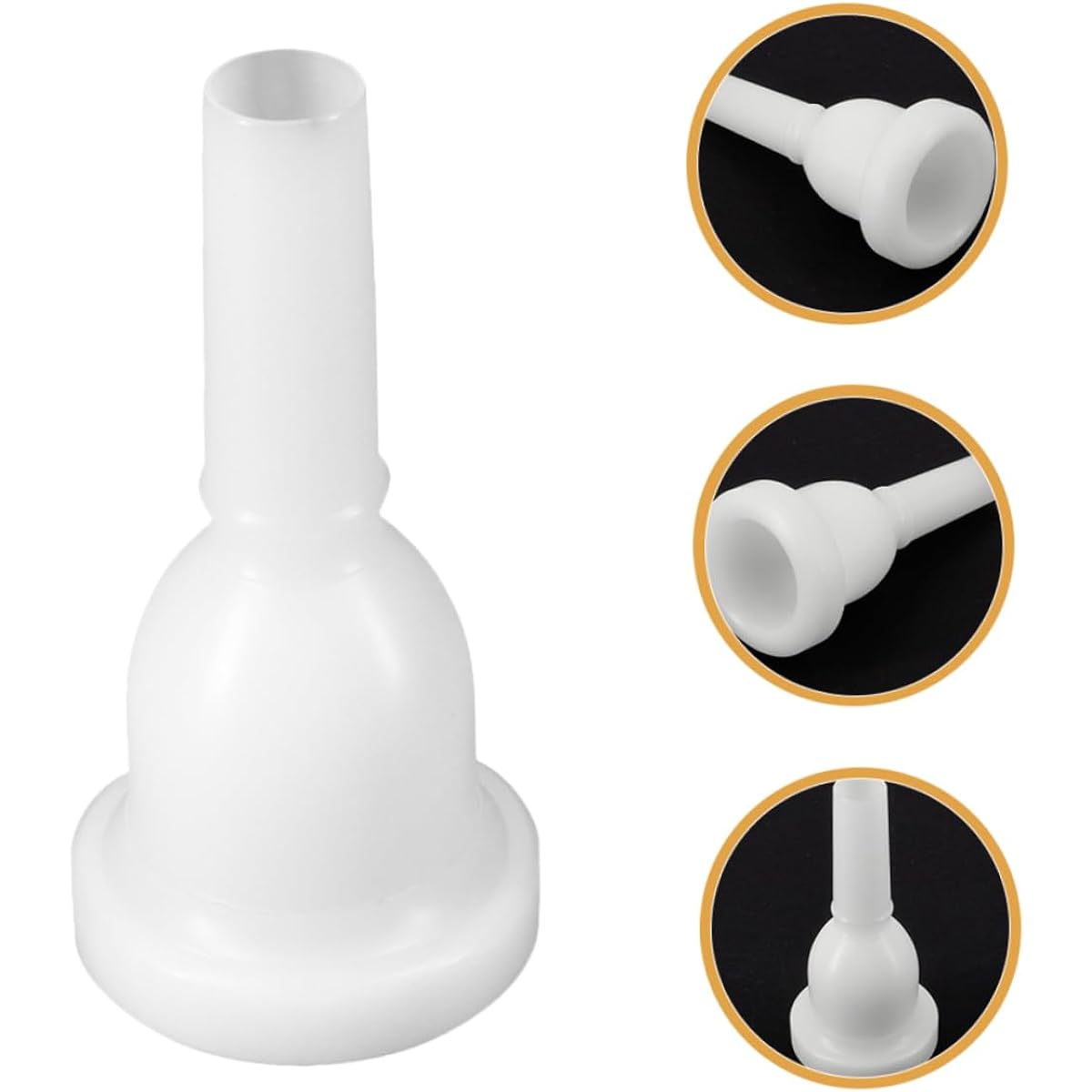 Vaguelly 5pcs Mouthpiece Tuba Accessories White Musical Instrument Metal Large Mouth