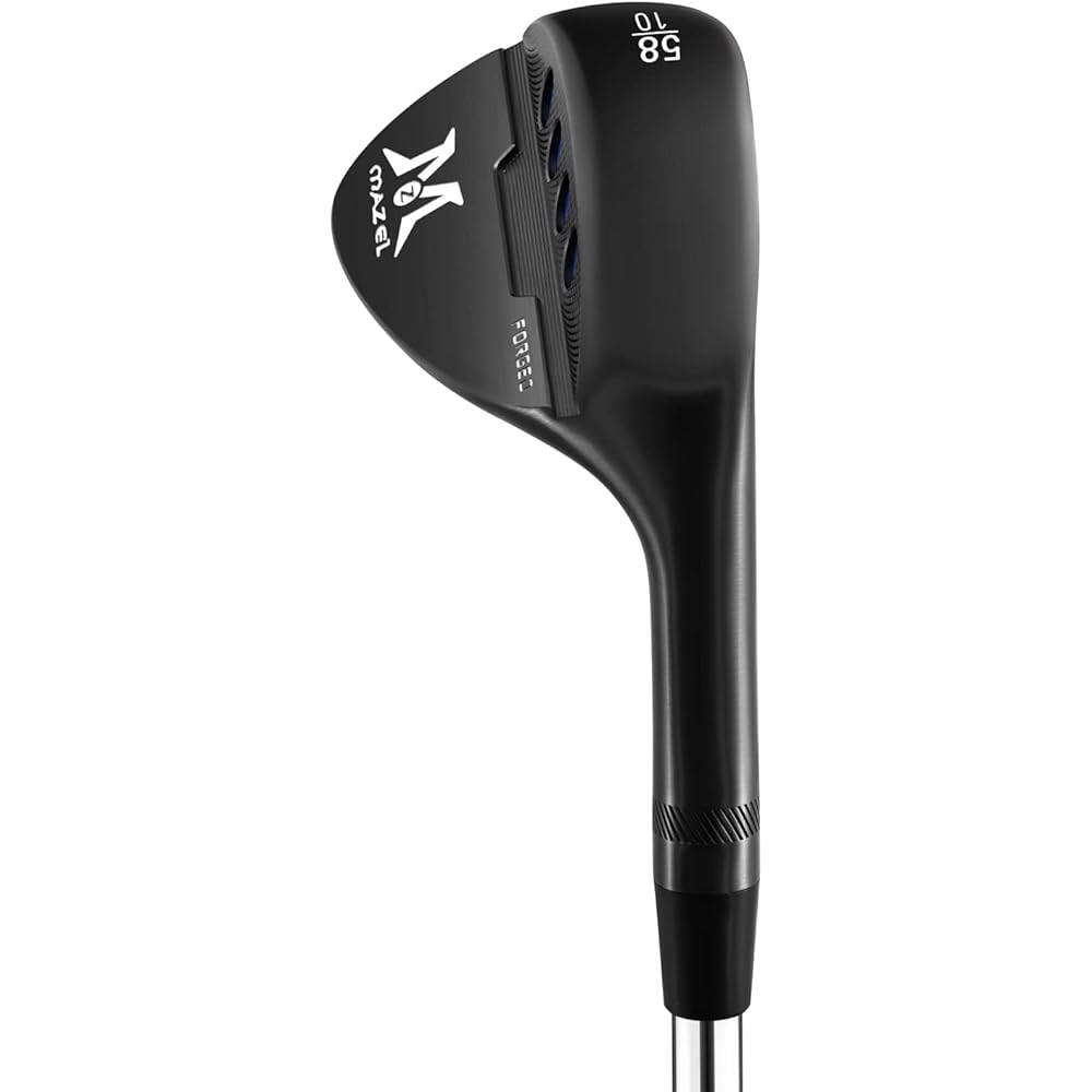 MAZEL FORGED Forged Golf Sand Wedge Men's Right-handed Loft Angle: 48 degrees, 50 degrees, 52 degrees, 54 degrees, 56 degrees, 58 degrees, 60 degrees Wide Sole Wedge