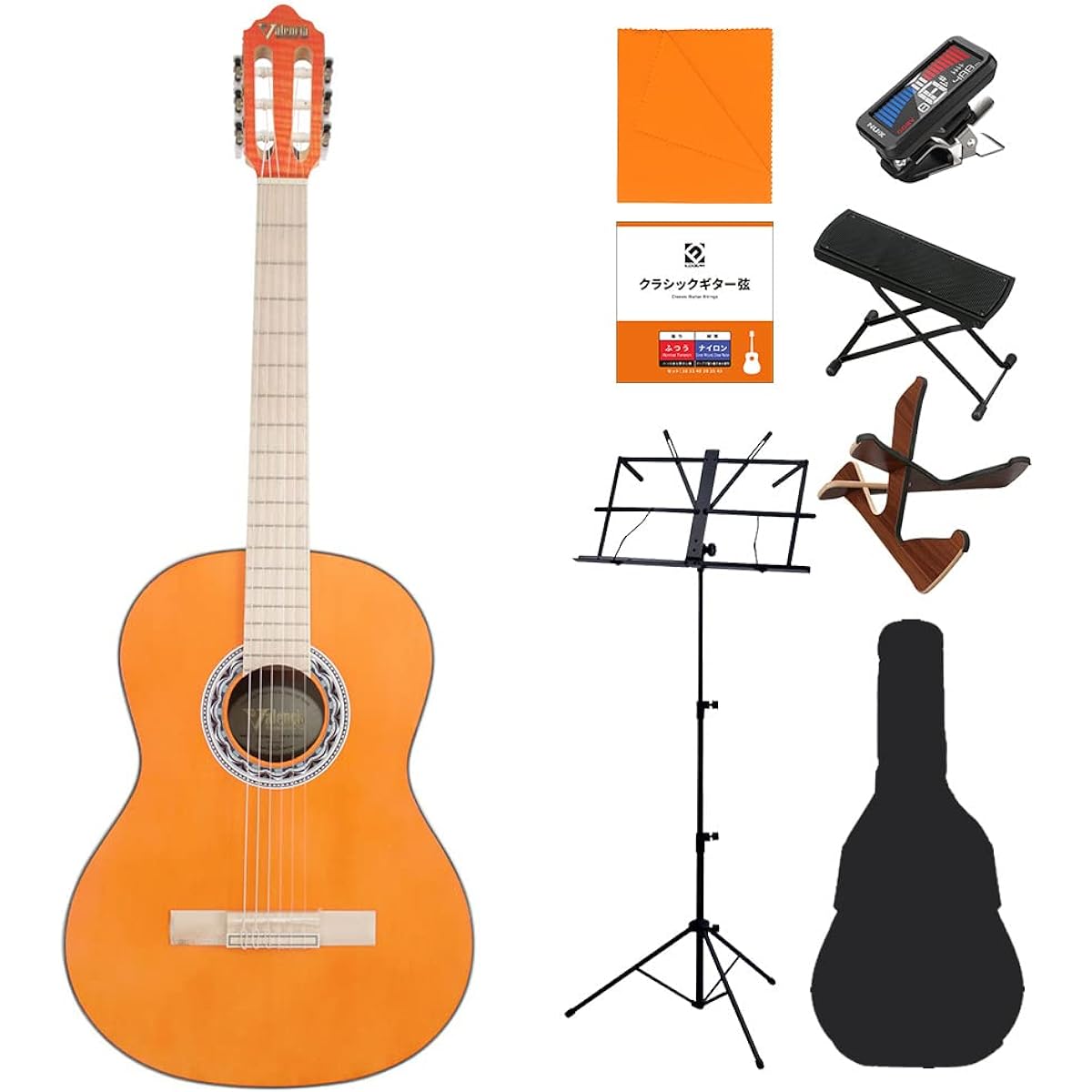 Valencia VC354H 4/4 Classical Guitar Beginner 8-Piece Set OR Valencia