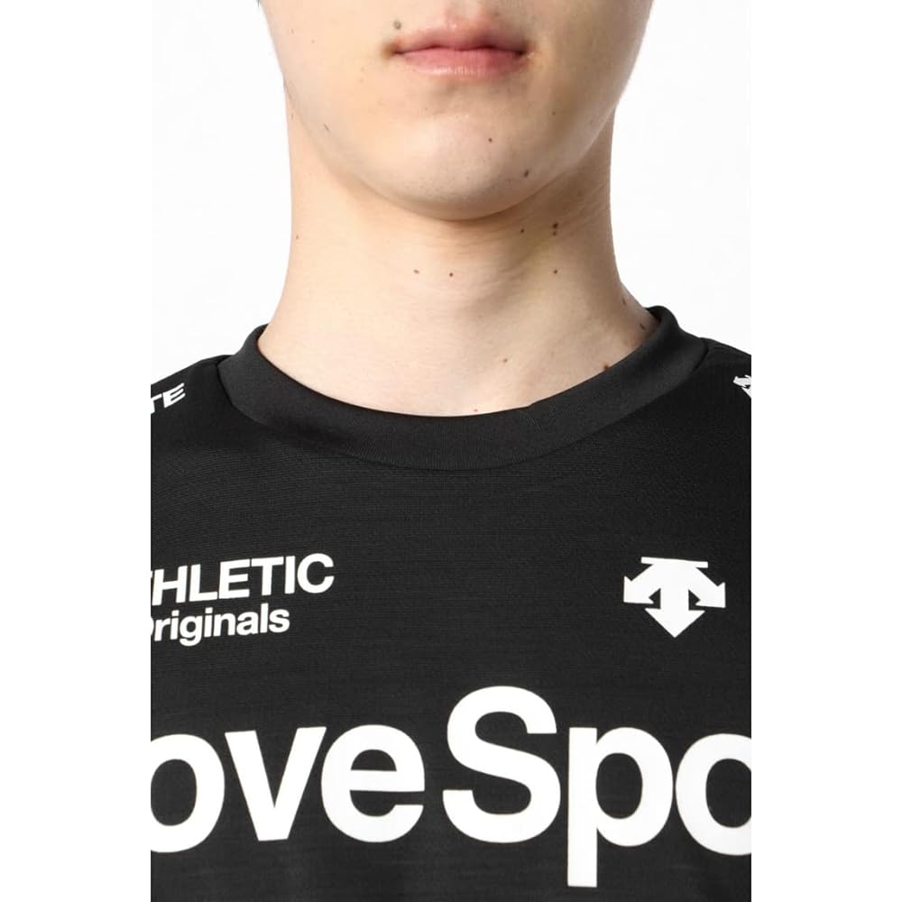[DESCENTE] Short Sleeve Shirt T-Shirt Sunscreen Sweat Absorbent Quick Drying Stretch UV Protection Training MOVESPORT Men's DMMTJA51