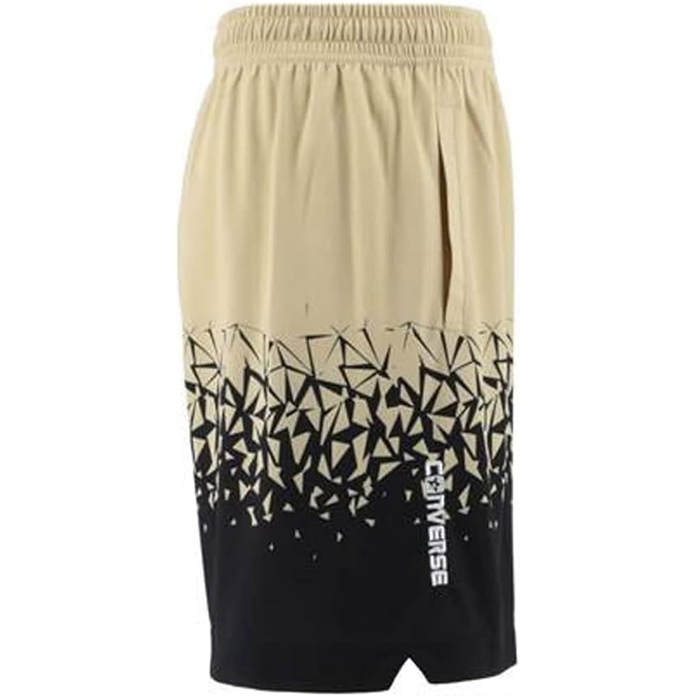 Converse CBG231852 Men's Basketball Shorts, Sweat Absorbent, Quick Drying, Gold Series Practice Pants