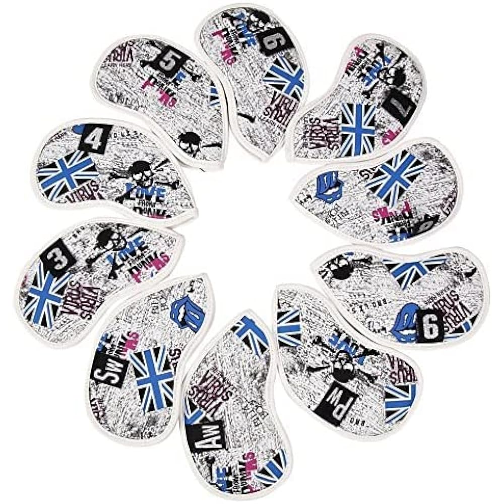 Head Cover US Flag & Skull King Series Driver/Fairway Wood/Utility/Putter DR FW UT Select Plaza