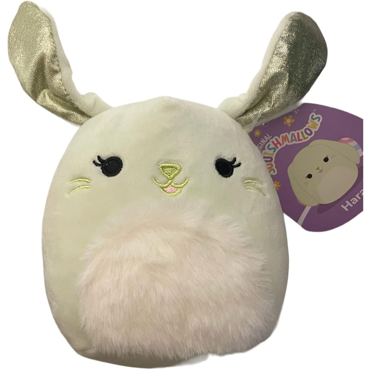 Squishmallow Easter Squad Spring 2023 Squishy Plush Toy (5" Fuzzy Berry Hurrah Bunny)